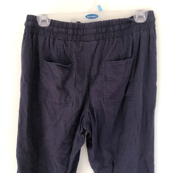 Calvin Klein Linen Blend Cropped Pants - Picture 6 of 7